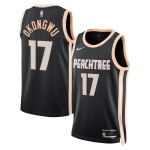 Maillot NBA Atlanta Hawks Onyeka Okongwu Nike 2025-26 City Edition Noir Swingman - Homme
